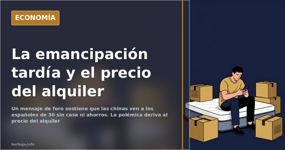 Casa, sueldo y ahorro: el debate sobre los españoles de 30