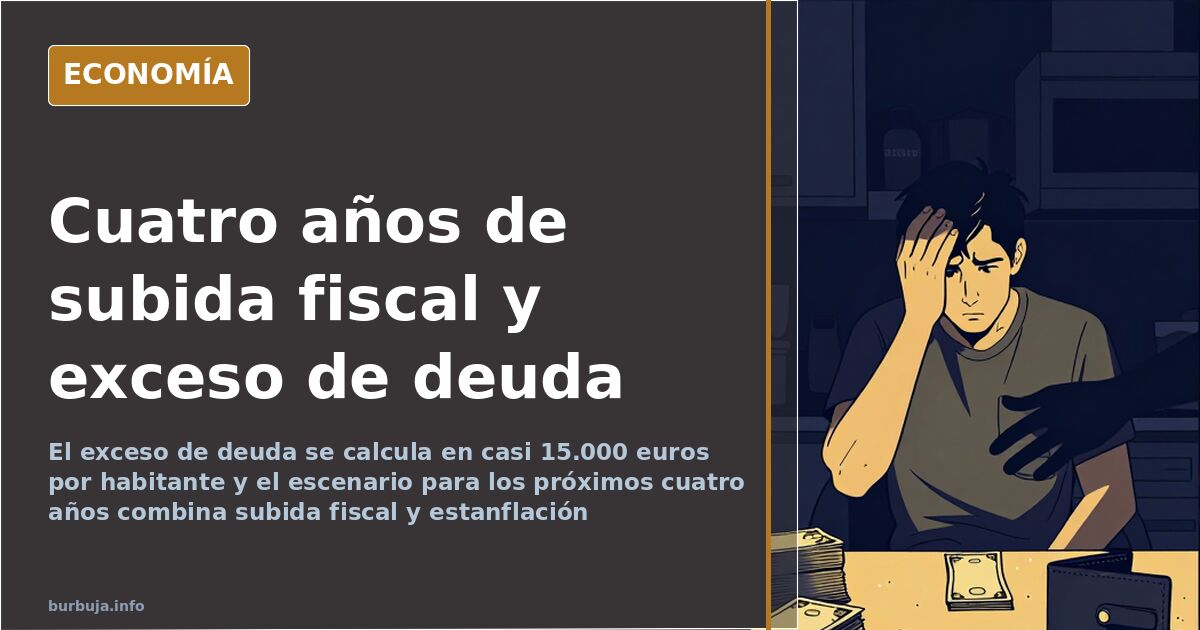Cuatro años de subida fiscal, deuda pública y estanflación