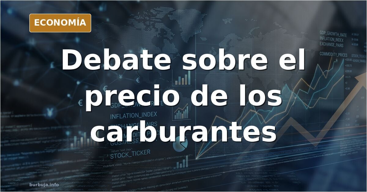 Debate sobre carburantes: «el 70% son impuestos»