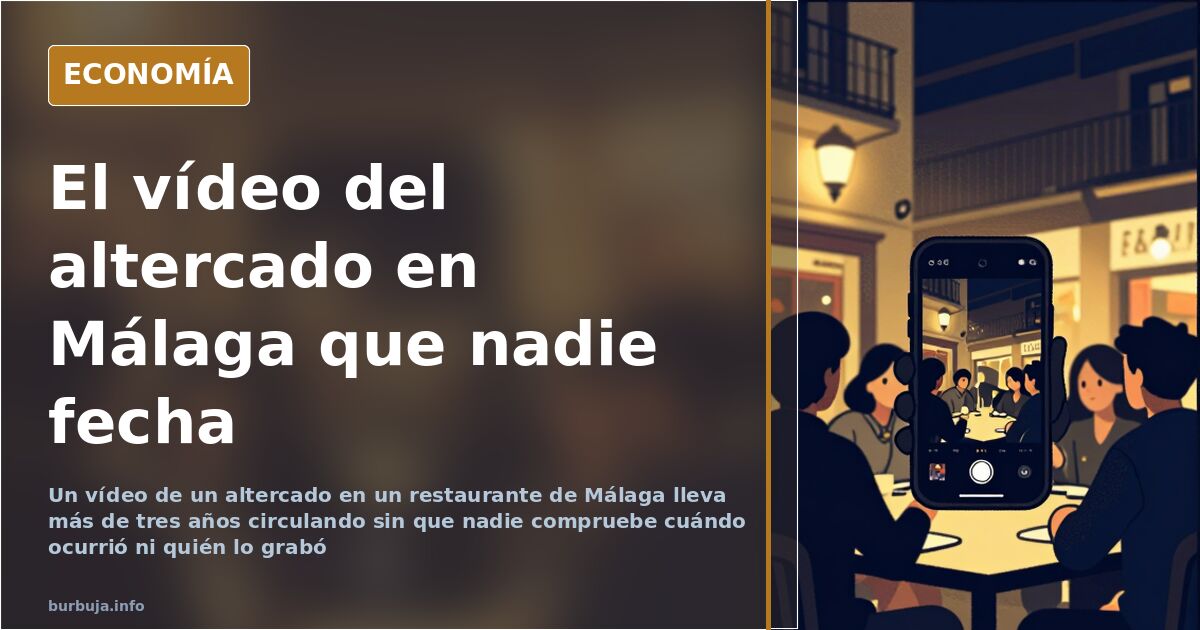 El vídeo antiguo del altercado en un restaurante de Málaga