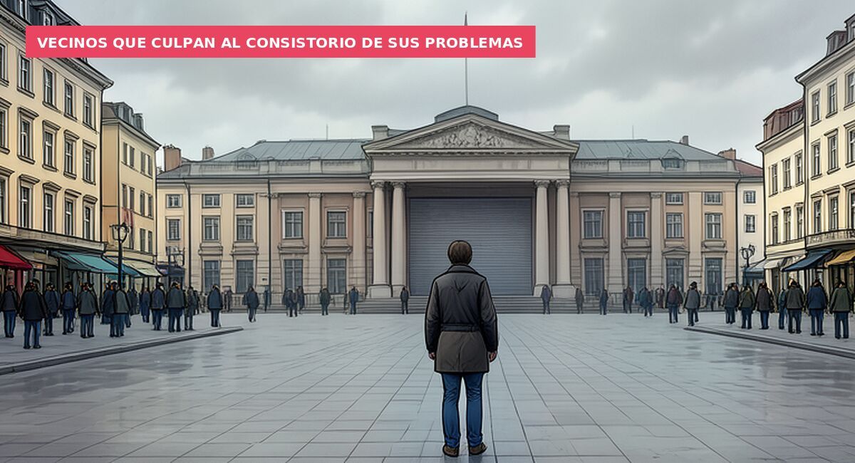 Vecinos que culpan al consistorio de sus problemas