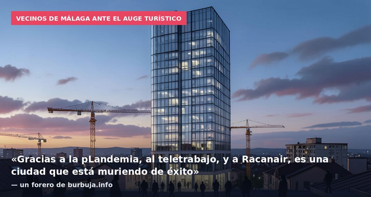 Vecinos de Málaga ante el auge turístico: «Gracias a la pLandemia, al teletrabajo, y a Racanair, es una ciudad que está muriendo de éxito» — un forero de burbuja.info