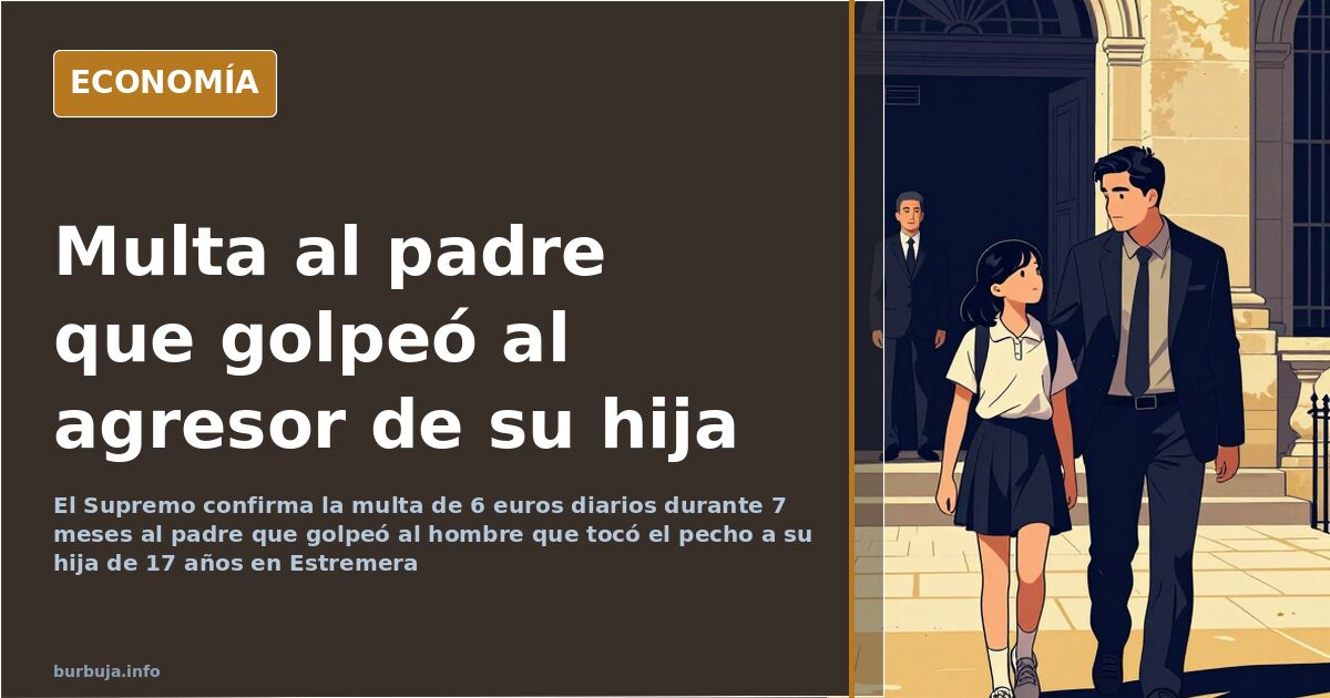 Condenado un padre por el puñetazo al que tocó el pecho a su hija