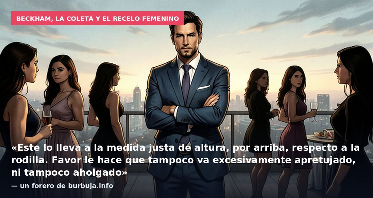 Beckham, la coleta y el recelo femenino: «Este lo lleva a la medida justa de altura, por arriba, respecto a la rodilla. Favor le hace que tampoco va excesivamente apretujado, ni tampoco aholgado» — un forero de burbuja.info