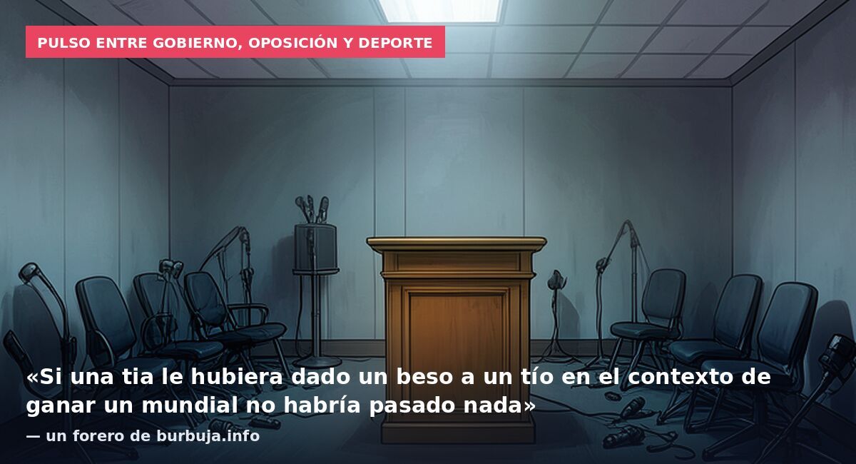 Pulso entre Gobierno, oposición y deporte: «Si una tia le hubiera dado un beso a un tío en el contexto de ganar un mundial no habría pasado nada» — un forero de burbuja.info
