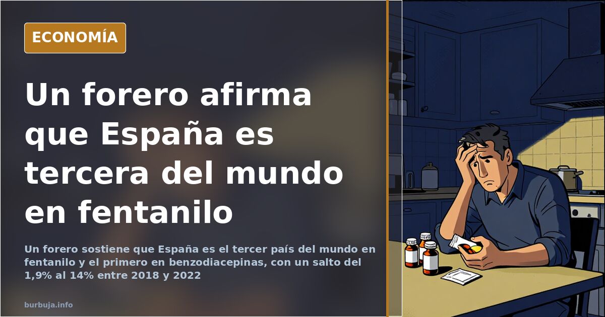 Un forero afirma que España es el tercer país del mundo en fentanilo