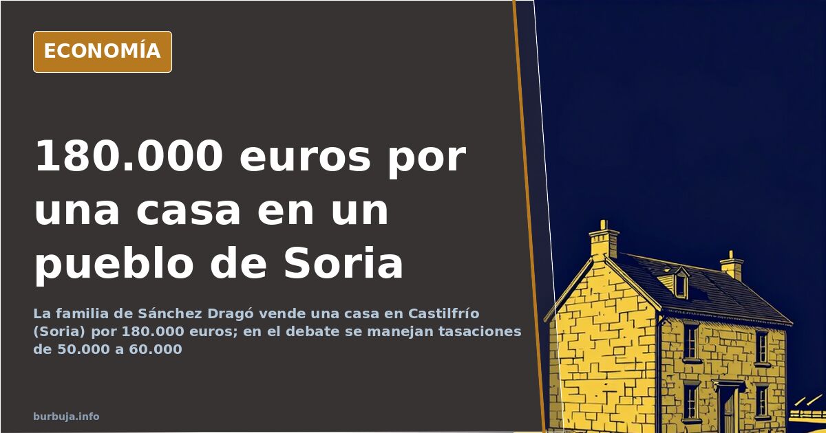 La familia Sánchez Dragó vende una casa en Soria por 180.000 €