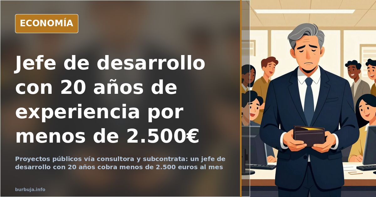 20 años programando por menos de 2.500 euros al mes