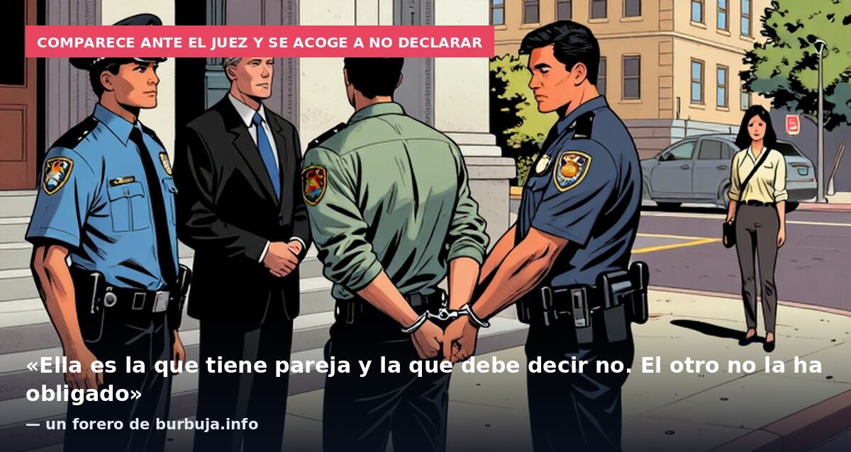 Comparece ante el juez y se acoge a no declarar: «Ella es la que tiene pareja y la que debe decir no. El otro no la ha obligado» — un forero de burbuja.info