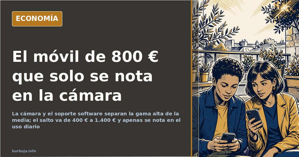 Qué ofrece un móvil de 800 € que no dé uno de 400 €