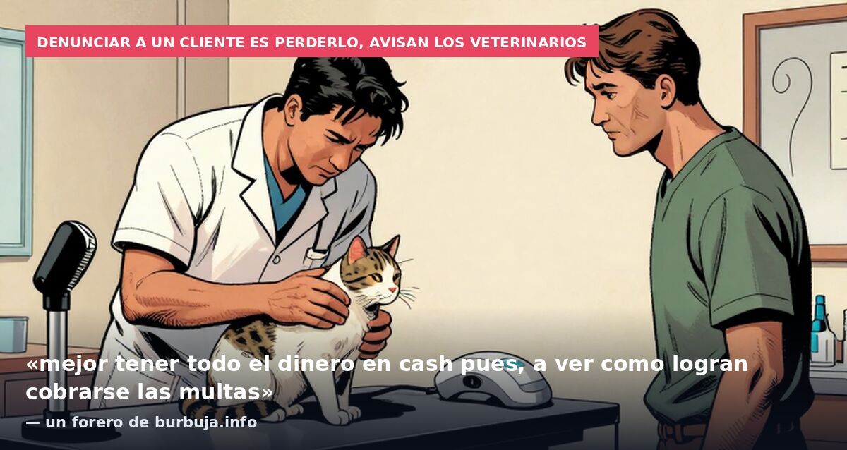 Denunciar a un cliente es perderlo, avisan los veterinarios: «mejor tener todo el dinero en cash pues, a ver como logran cobrarse las multas» — un forero de burbuja.info