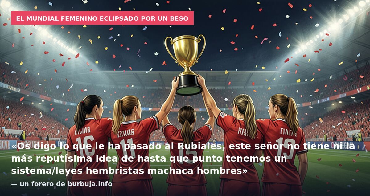 El Mundial femenino eclipsado por un beso: «Os digo lo que le ha pasado al Rubiales, este señor no tiene ni la más reputísima idea de hasta que punto tenemos un sistema/leyes hembristas machaca hombres» — un forero de burbuja.info