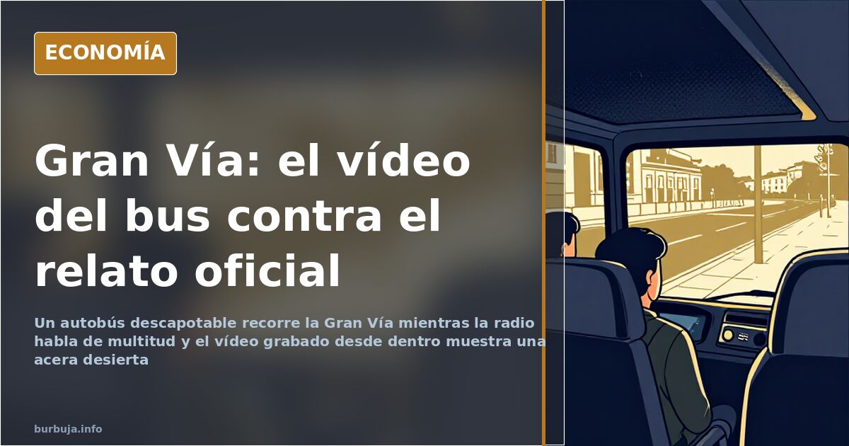 Gran Vía del Mundial 2023: multitud oficial y acera vacía
