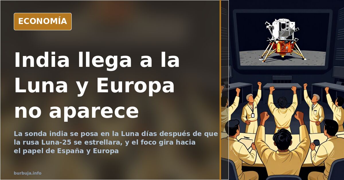 India posa su sonda en la Luna y deja atrás a Rusia