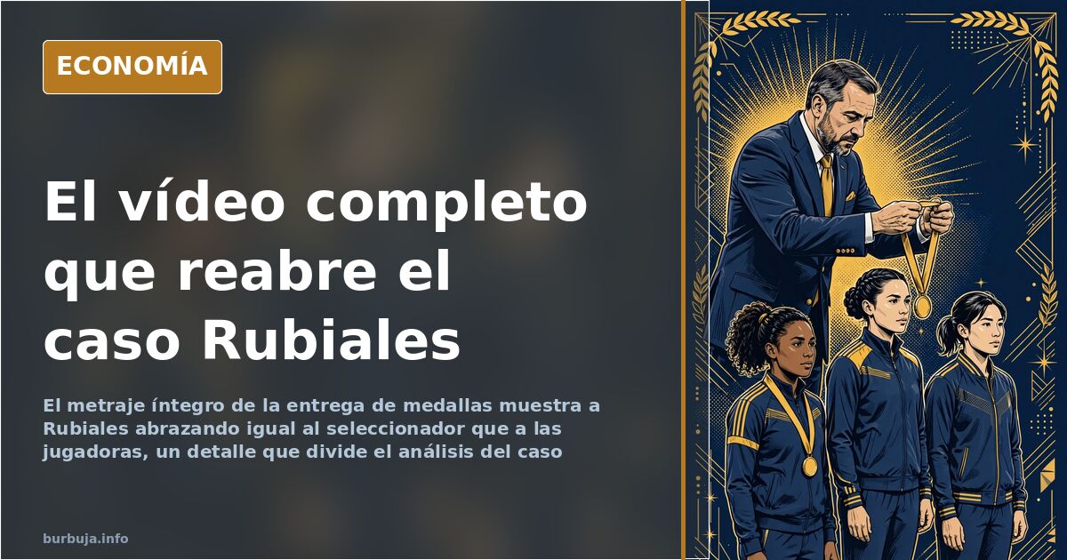 Rubiales: el vídeo completo de la entrega de medallas