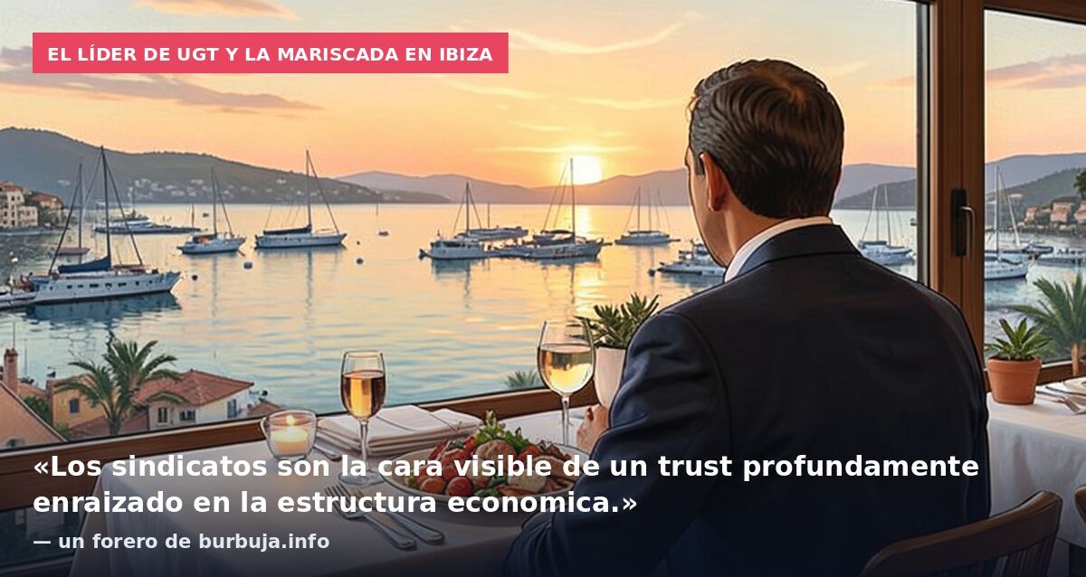 El líder de UGT y la mariscada en Ibiza: «Los sindicatos son la cara visible de un trust profundamente enraizado en la estructura economica.» — un forero de burbuja.info