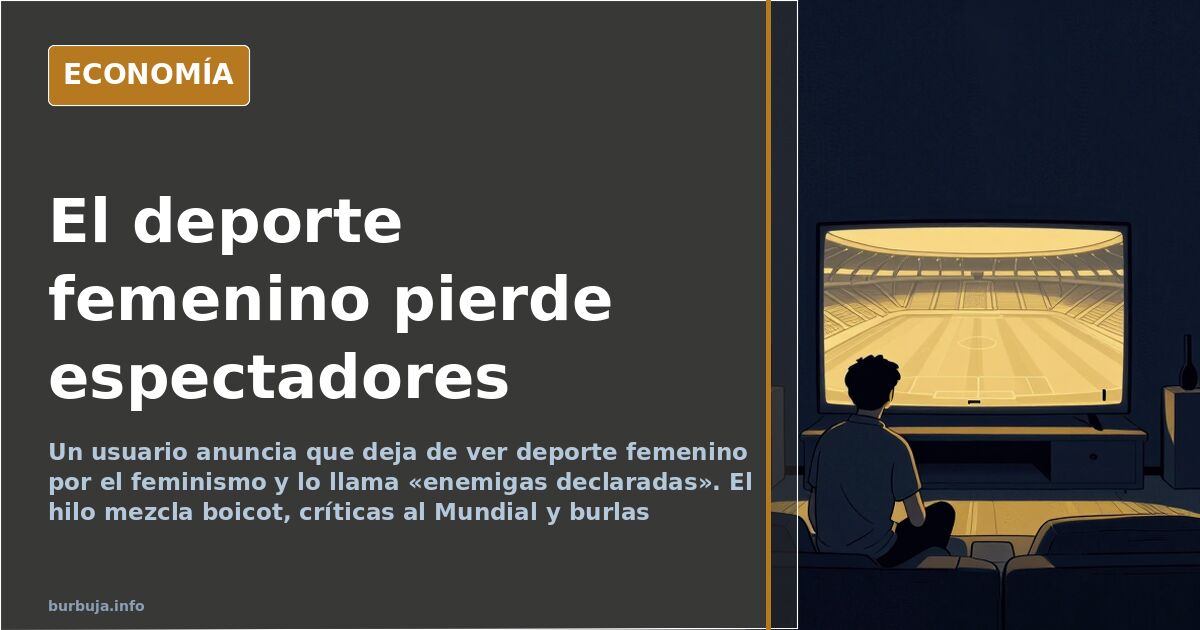 Un forero deja de ver deporte femenino por el feminismo