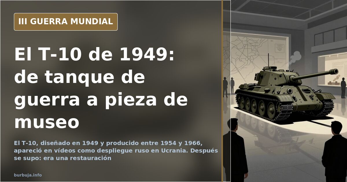 El T-10 de 1949 que se creía enviado al frente no iba a combatir