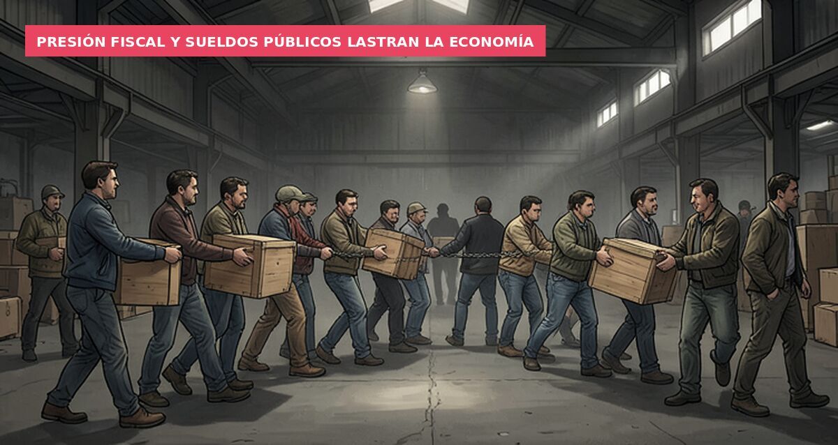 Presión fiscal y sueldos públicos lastran la economía