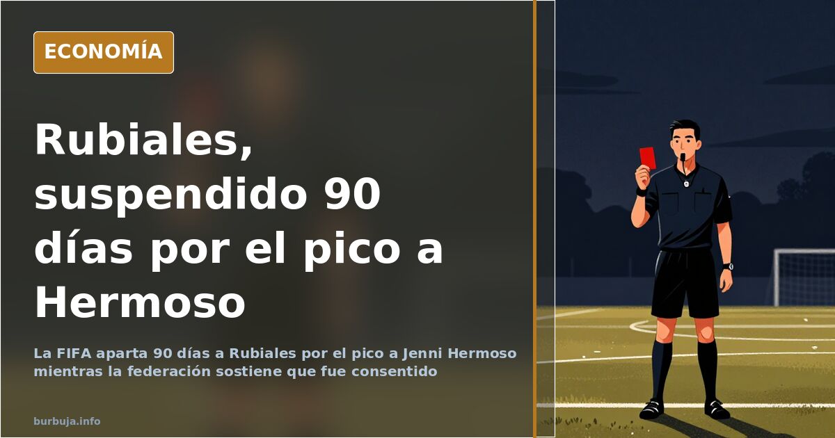 FIFA suspende 90 días a Rubiales por el pico a Jenni Hermoso