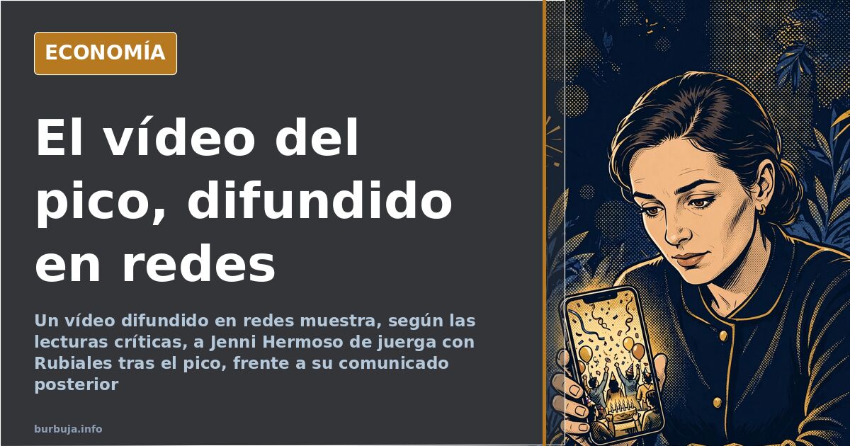 El vídeo del pico a Jenni: «de juerga» con Rubiales, según redes