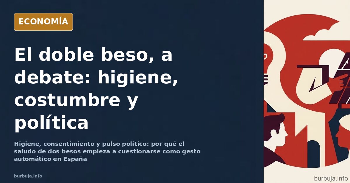 El doble beso entra en cuestión como saludo automático