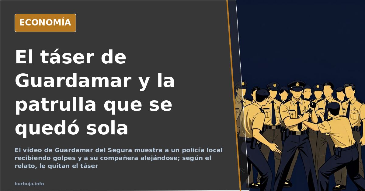 Guardamar: agreden a un policía local y le quitan el táser