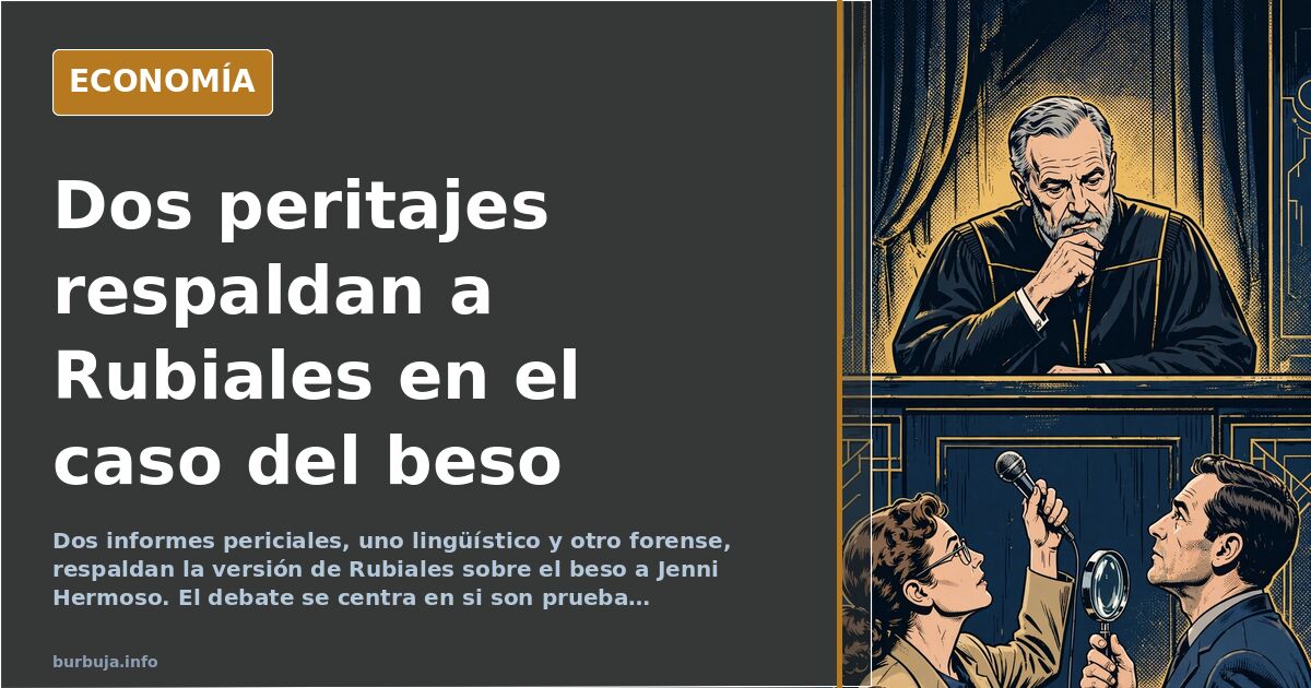 Rubiales: dos peritajes que cambian la lectura del beso