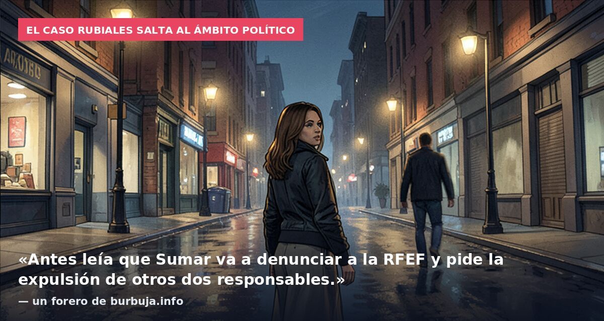 El caso Rubiales salta al ámbito político: «Antes leía que Sumar va a denunciar a la RFEF y pide la expulsión de otros dos responsables.» — un forero de burbuja.info