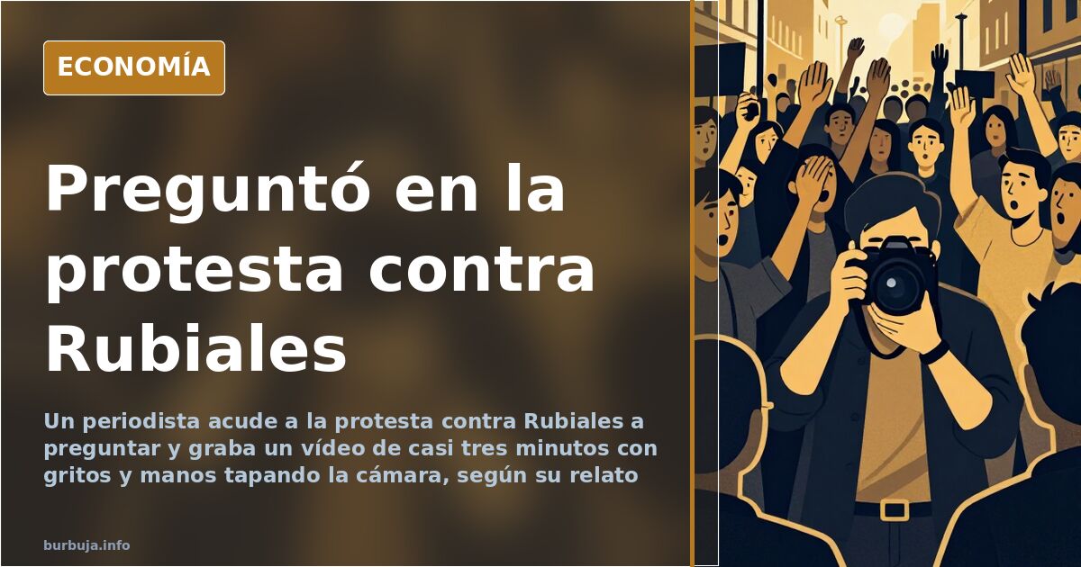 Manifestación contra Rubiales: «tres minutos sin un argumento»