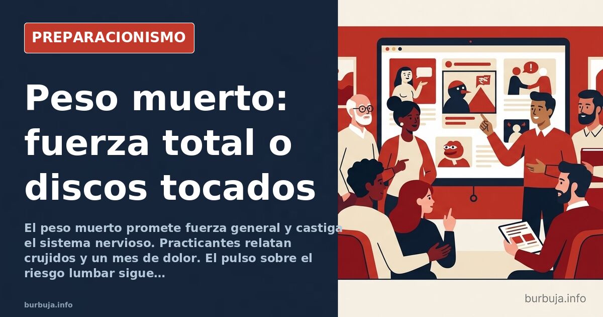 Peso muerto: fuerza total o factura en los discos