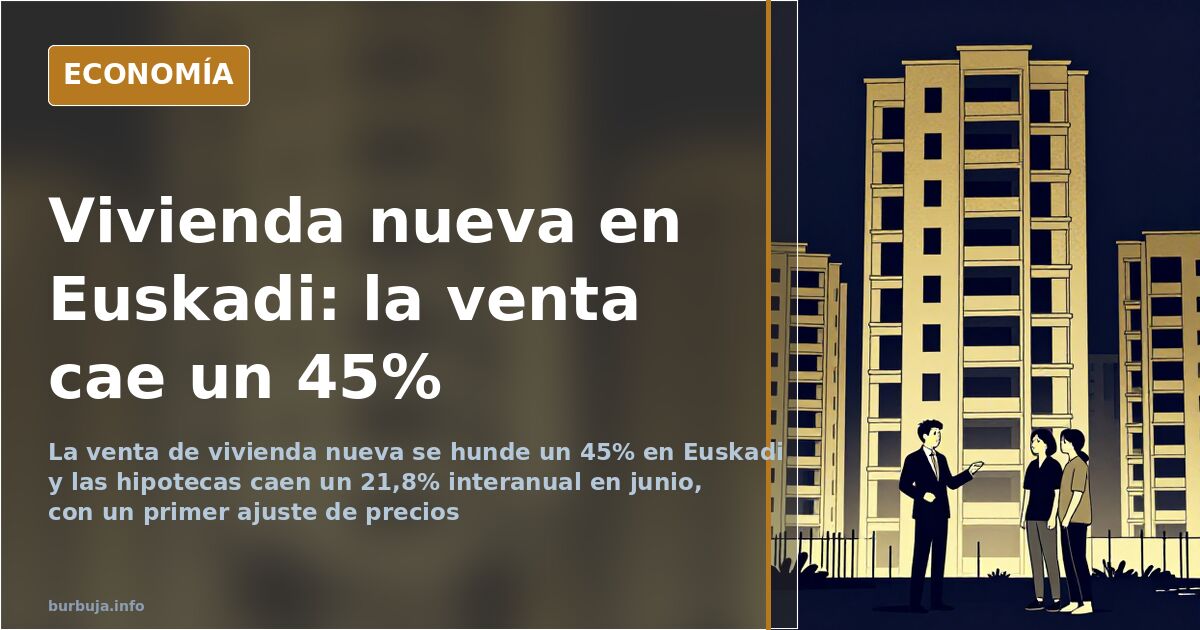 Dos jóvenes miran el escaparate de una inmobiliaria en una calle