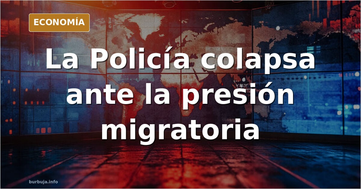 Ilustración editorial de una lancha rápida cruzando el mar con agentes de seguridad observando desde la costa