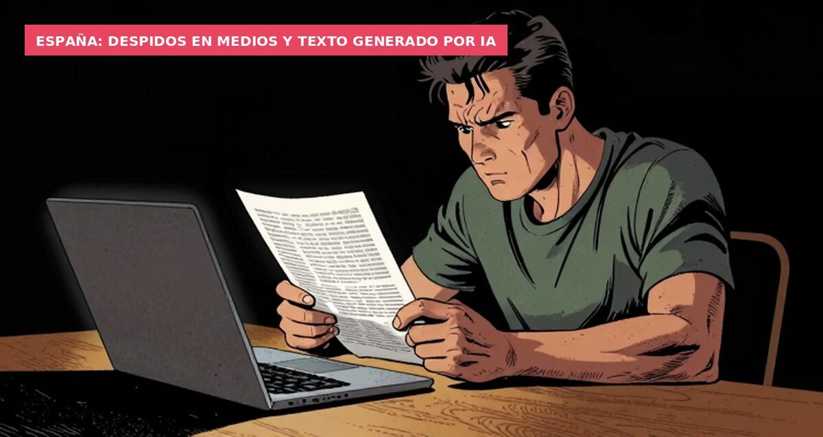 España: despidos en medios y texto generado por IA