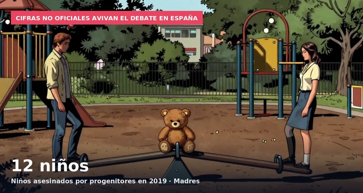 Cifras no oficiales avivan el debate en España: 12 niños Niños asesinados por progenitores en 2019 · Madres