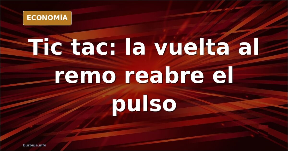 La vuelta al remo reabre el pulso sobre quién sostiene el sistema