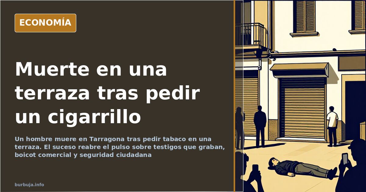 Muere un hombre en Tarragona tras pedir tabaco en una terraza