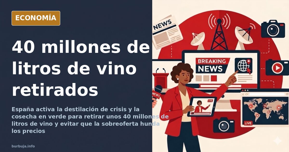 España retirará 40 millones de litros de vino por sobreoferta