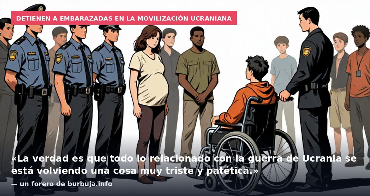 Detienen a embarazadas en la movilización ucraniana: «La verdad es que todo lo relacionado con la guerra de Ucrania se está volviendo una cosa muy triste y patética.» — un forero de burbuja.info