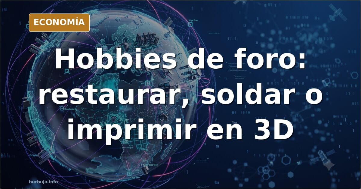 Hobbies de foro: restaurar coches, soldar o imprimir en 3D