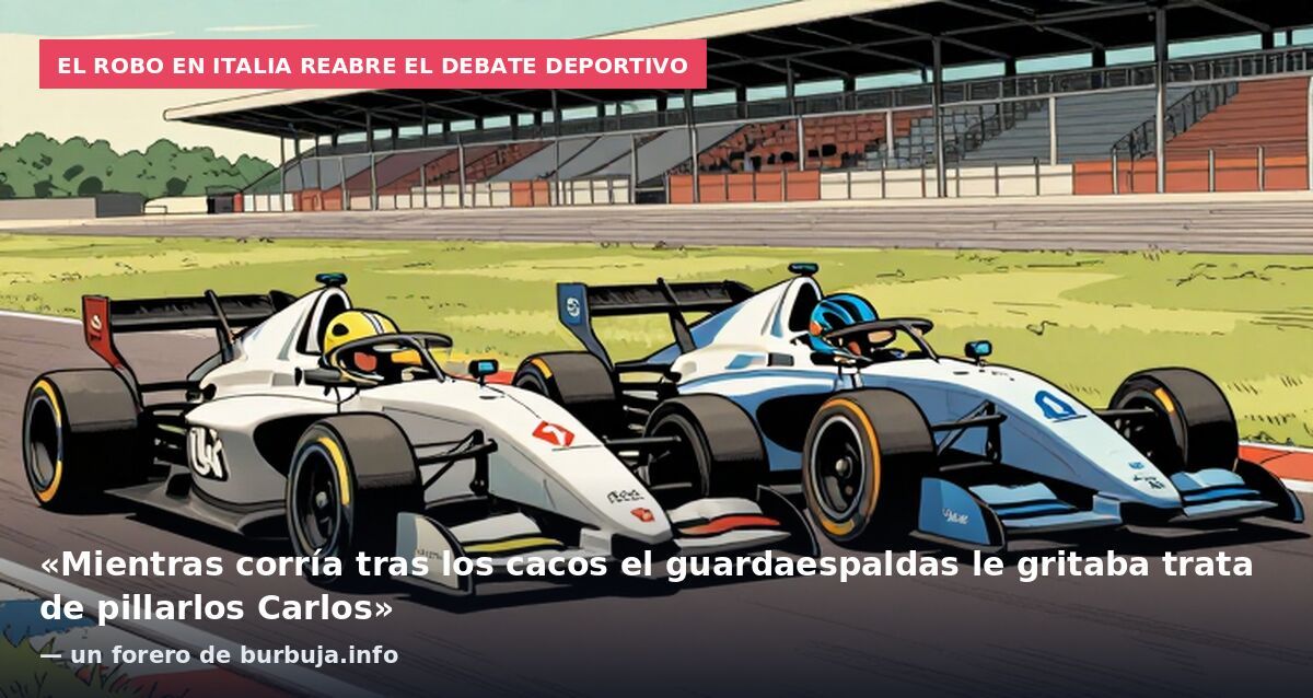 El robo en Italia reabre el debate deportivo: «Mientras corría tras los cacos el guardaespaldas le gritaba trata de pillarlos Carlos» — un forero de burbuja.info