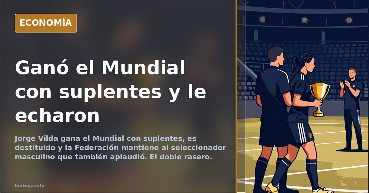 Vilda gana un Mundial con suplentes y es destituido