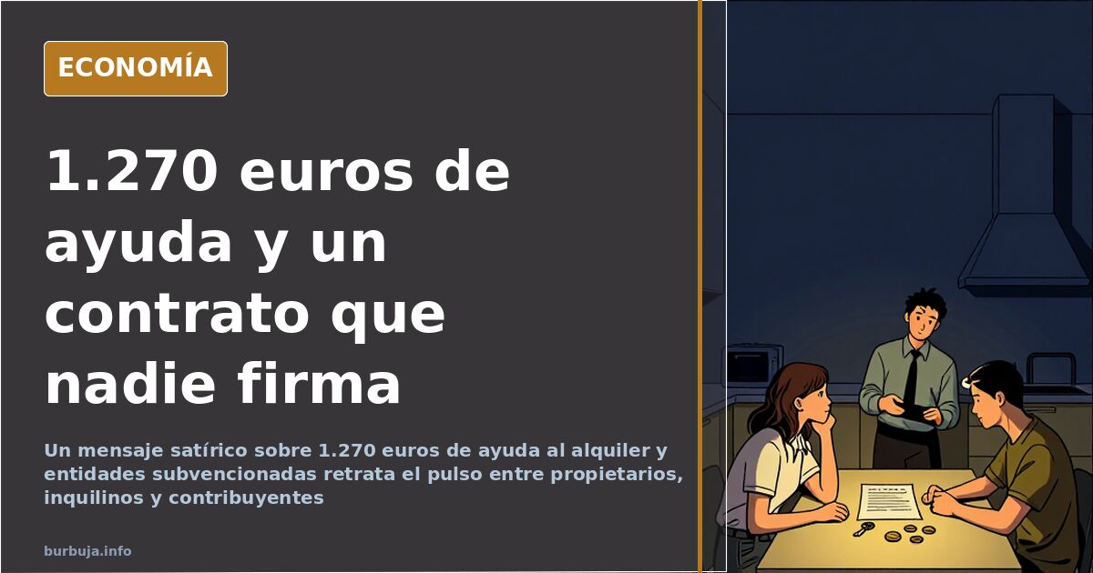 La ayuda de 1.270 euros que tensiona el alquiler y las ONG