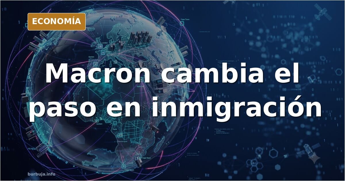 Ilustración editorial de un podio vacío con banderas francesas y un reloj de arena, simbolizando el retraso en las promesas m