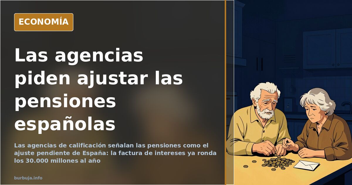 Ajustar pensiones o encarecer la deuda: el aviso de las agencias