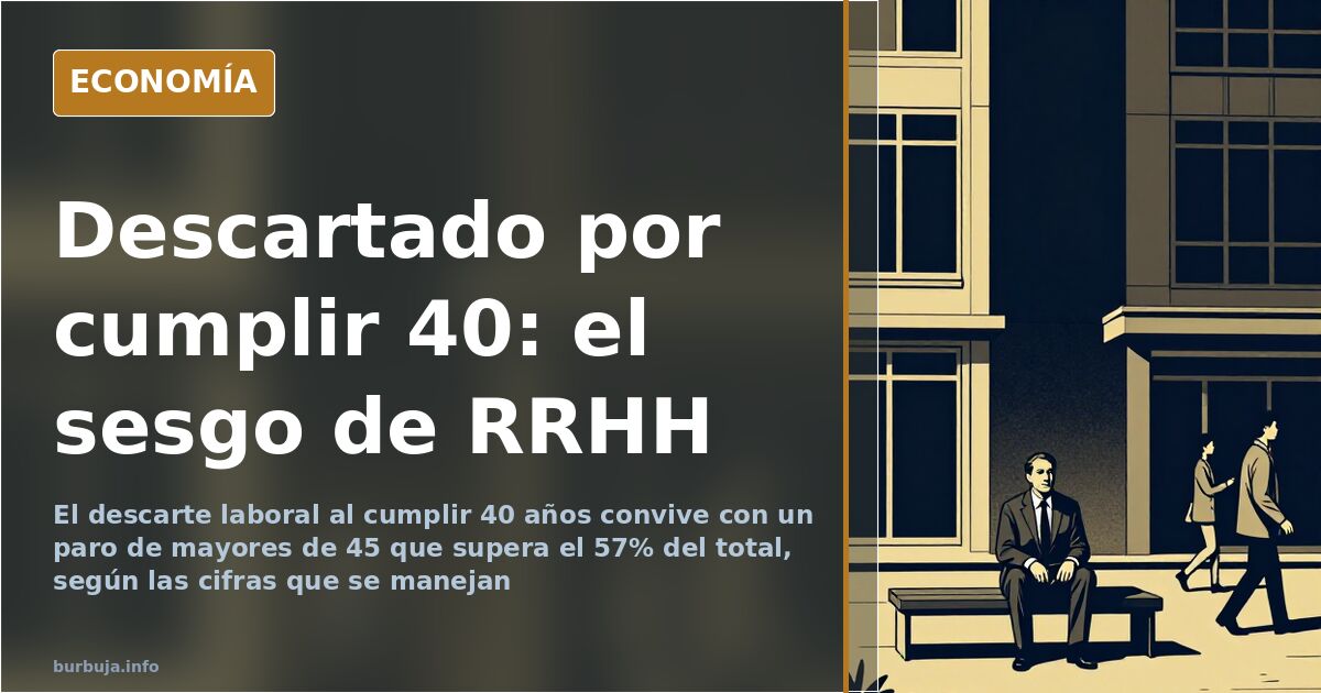 Pila de currículos sobre una mesa con una carpeta apartada del resto, imagen del descarte de candidatos por edad