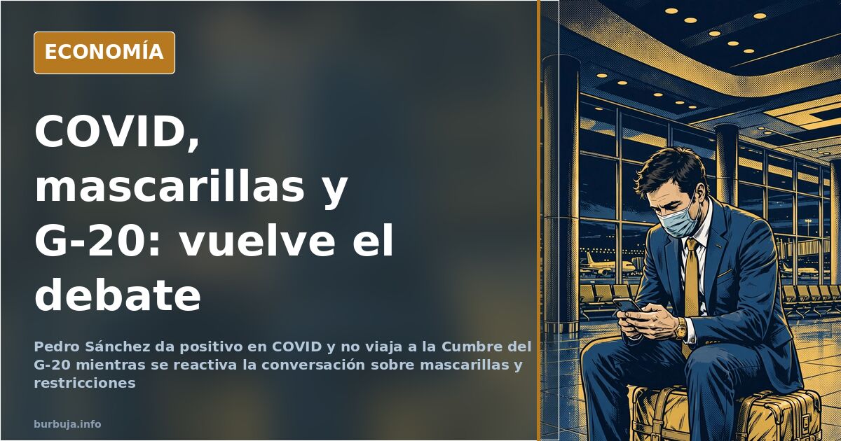 COVID 23: Sánchez da positivo y se cae del G-20