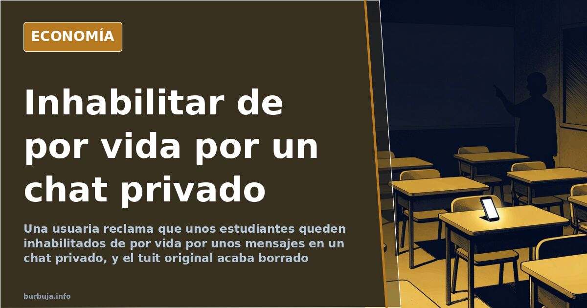 Una usuaria pide inhabilitar de por vida a unos alumnos