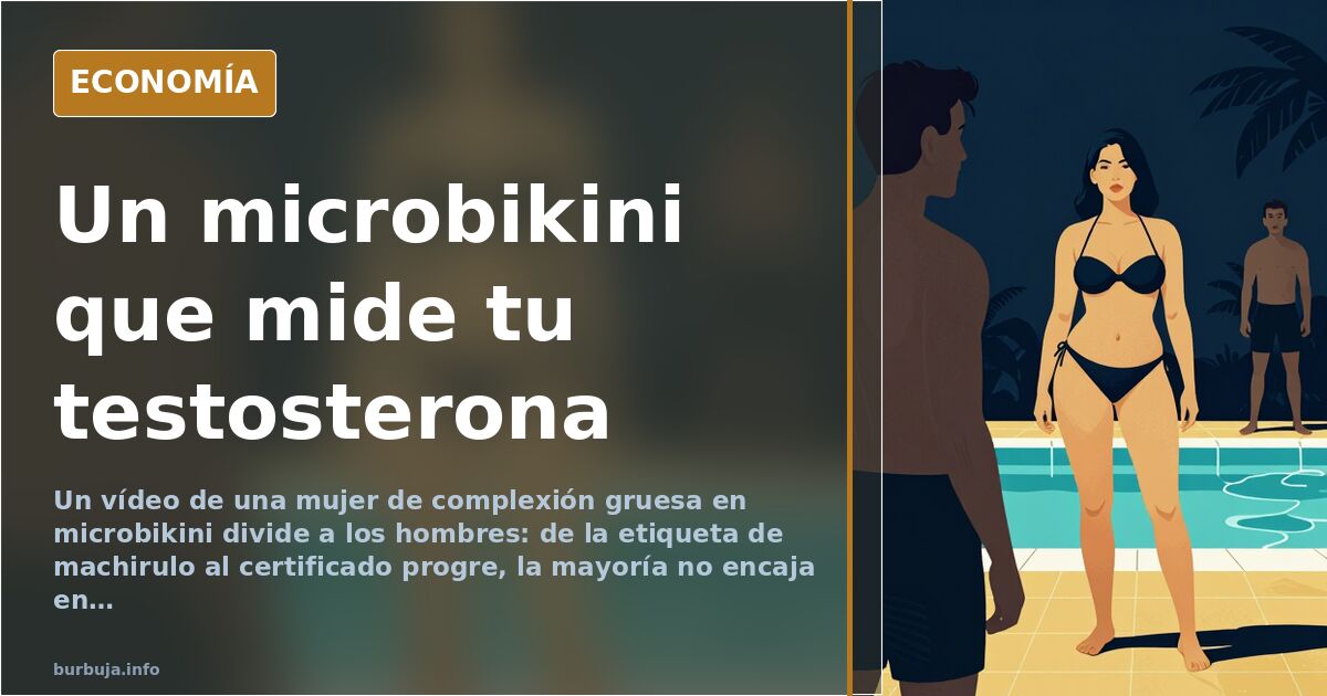 Un vídeo de una mujer en microbikini divide a los hombres