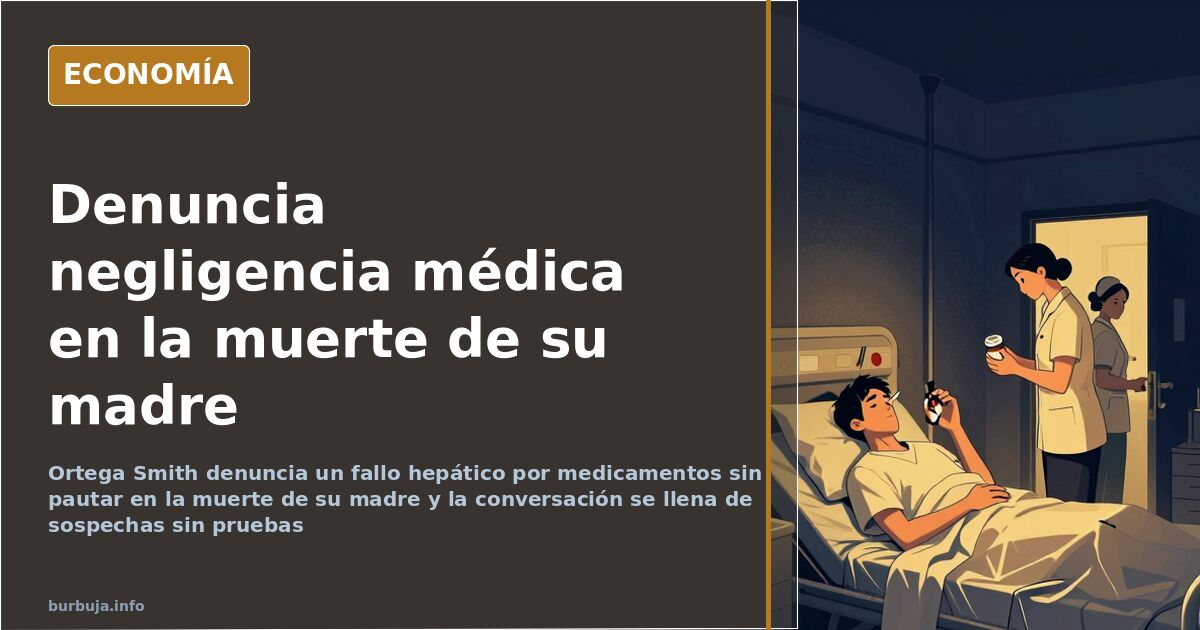 Ortega Smith denuncia negligencia médica tras morir su madre